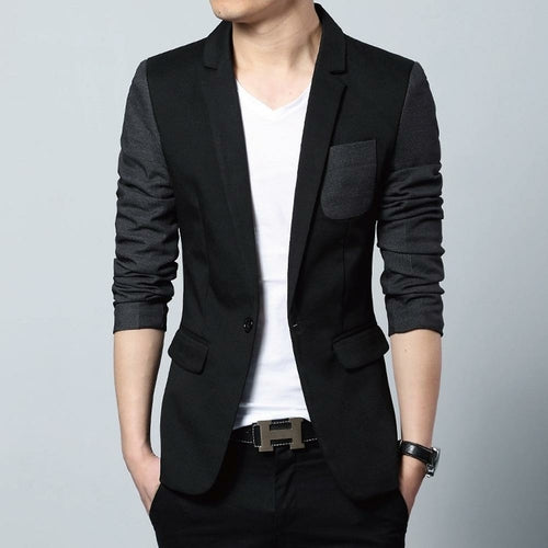 Men's Two Tone Slim Fit Casual Blazer