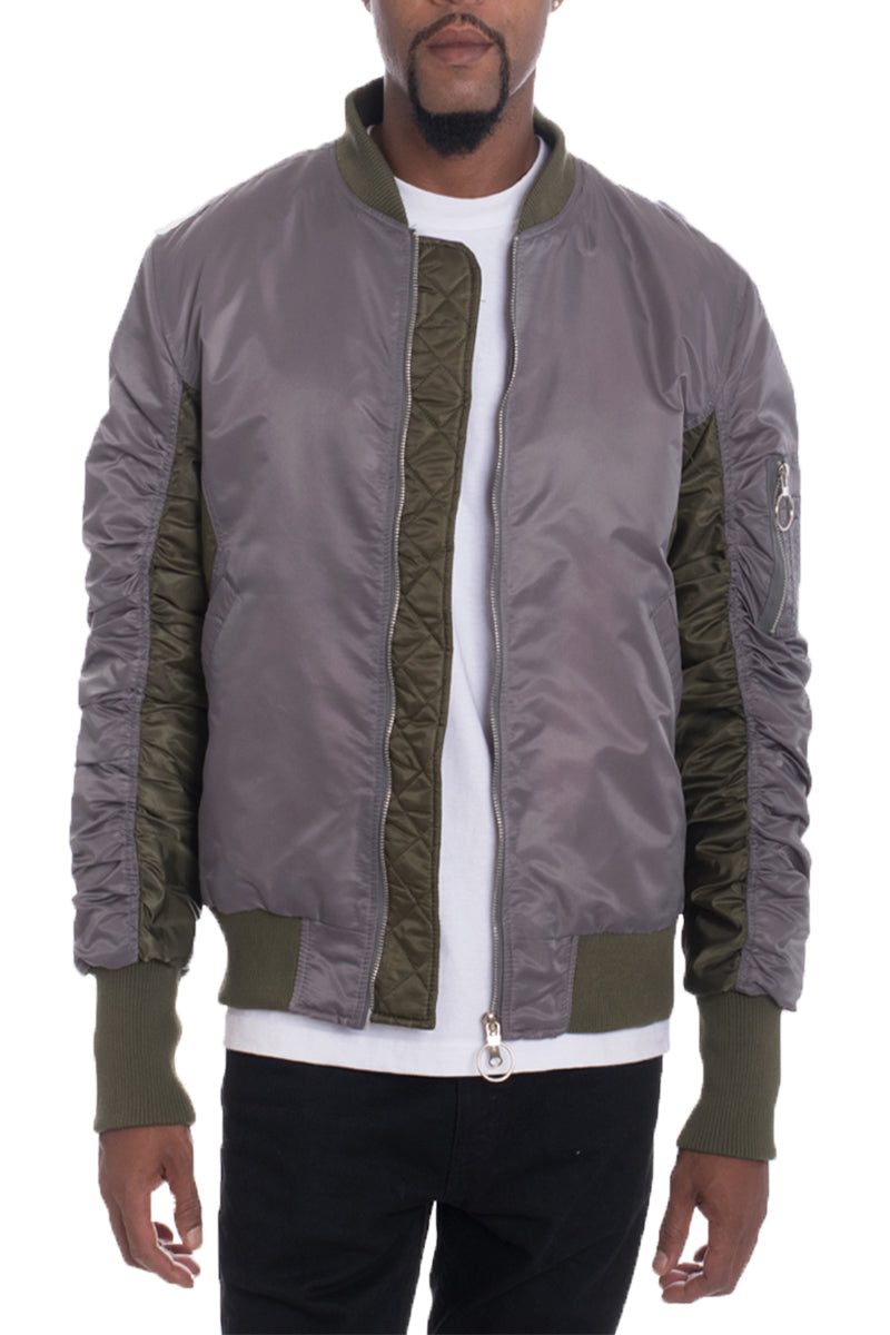 Men's Two Tone Bomber Jacket