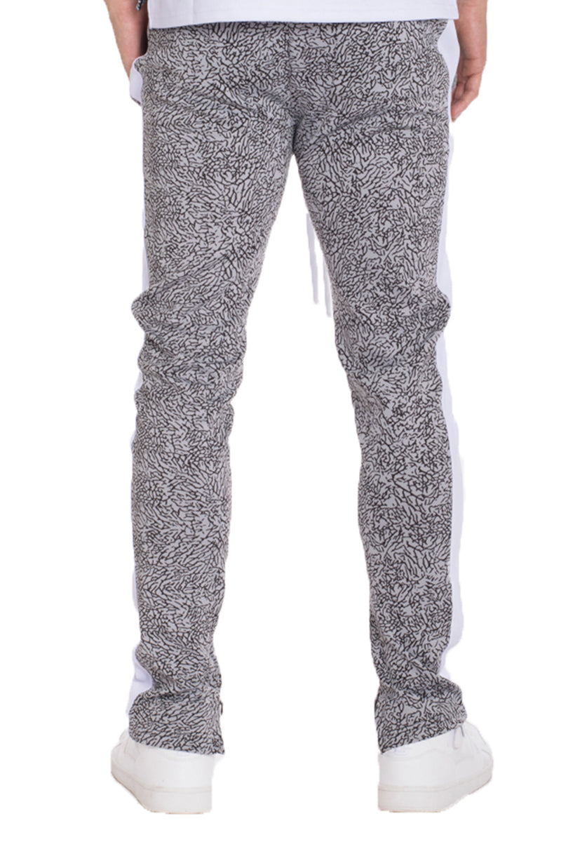 Men's Elephant Print Side Stripe Track Pants