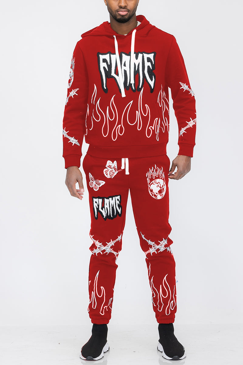 Flame Sweat Suit