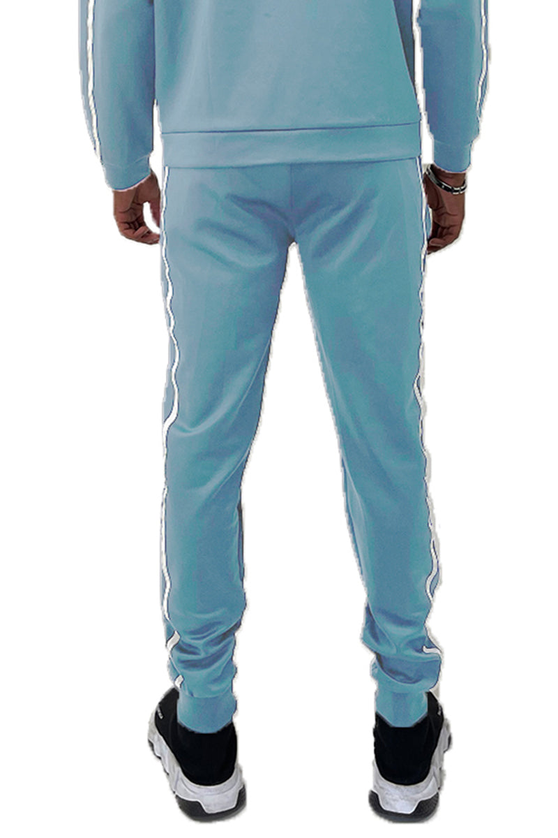 Men's Tape Design Track Jacket and Pant Set