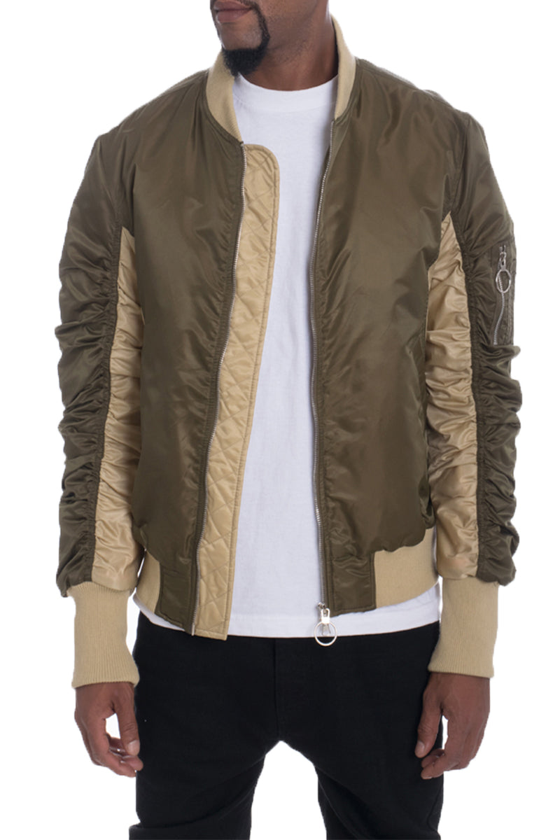 Men's Two Tone Bomber Jacket