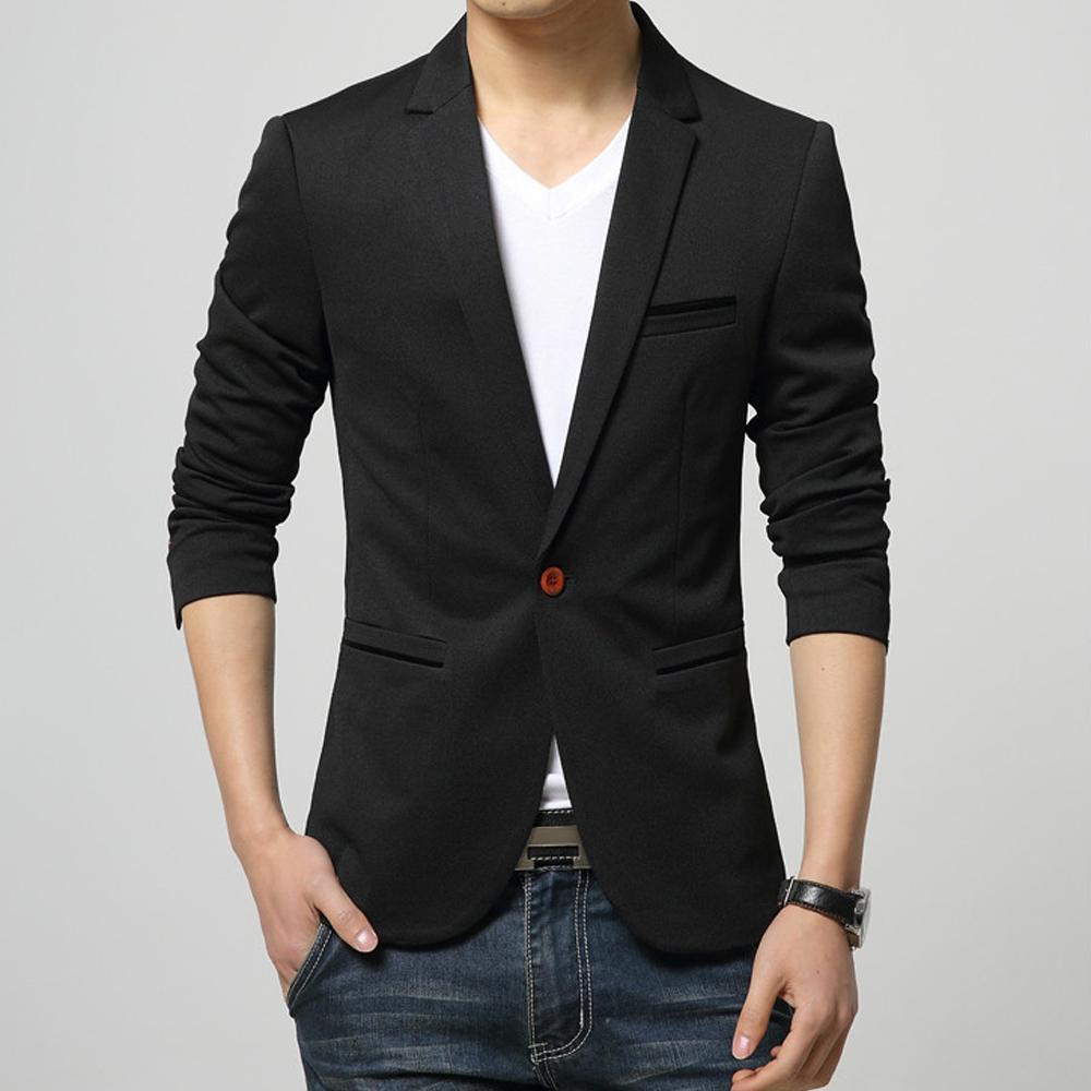 Men's One Button Slim Fit Blazer