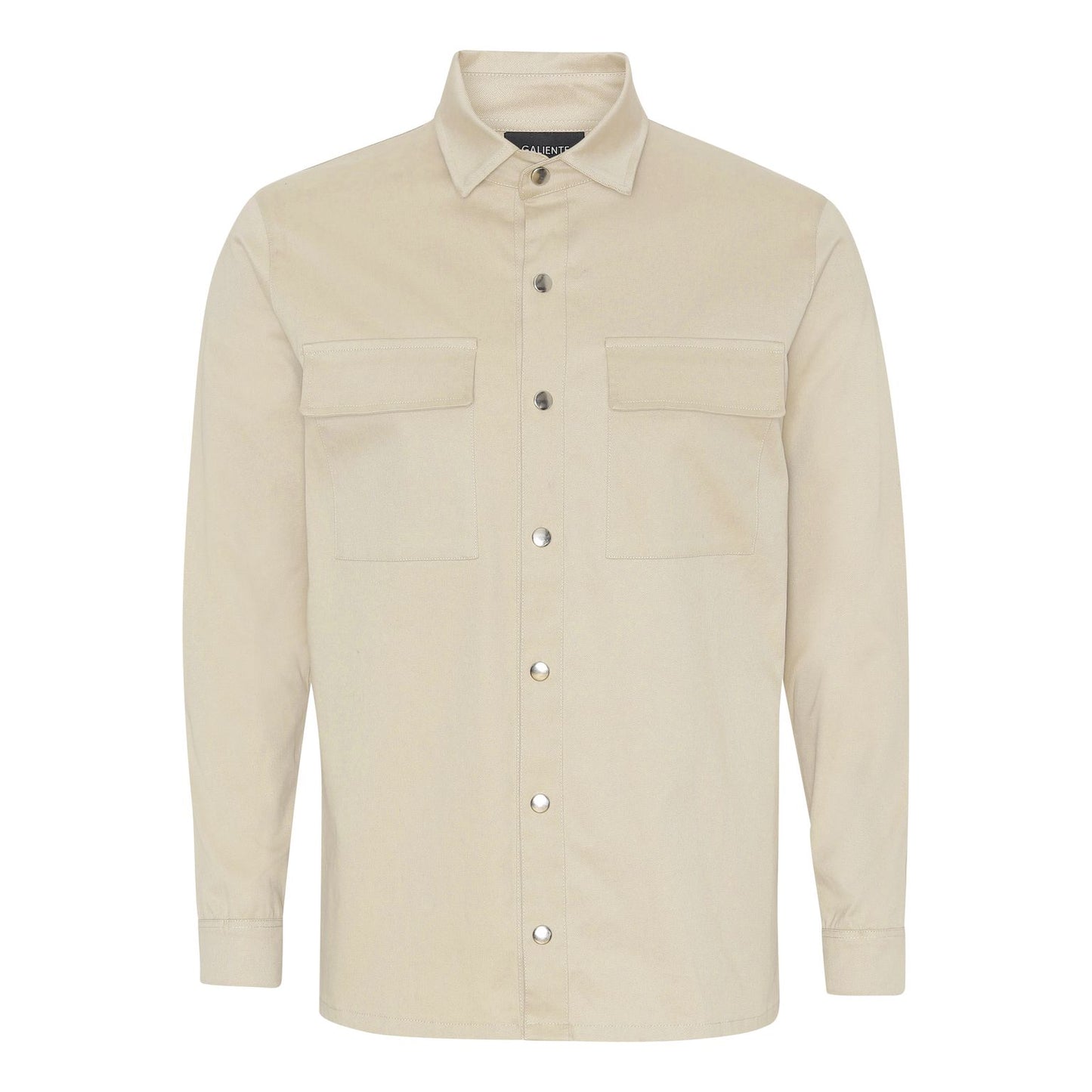 Men's Beige Cargo Shirt