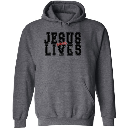 Men's Graphic Hoodie - Jesus Saves Lives