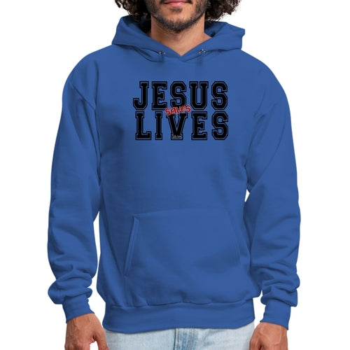 Men's Graphic Hoodie - Jesus Saves Lives