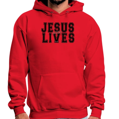 Men's Graphic Hoodie - Jesus Saves Lives