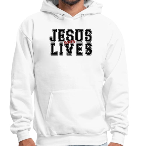 Men's Graphic Hoodie - Jesus Saves Lives