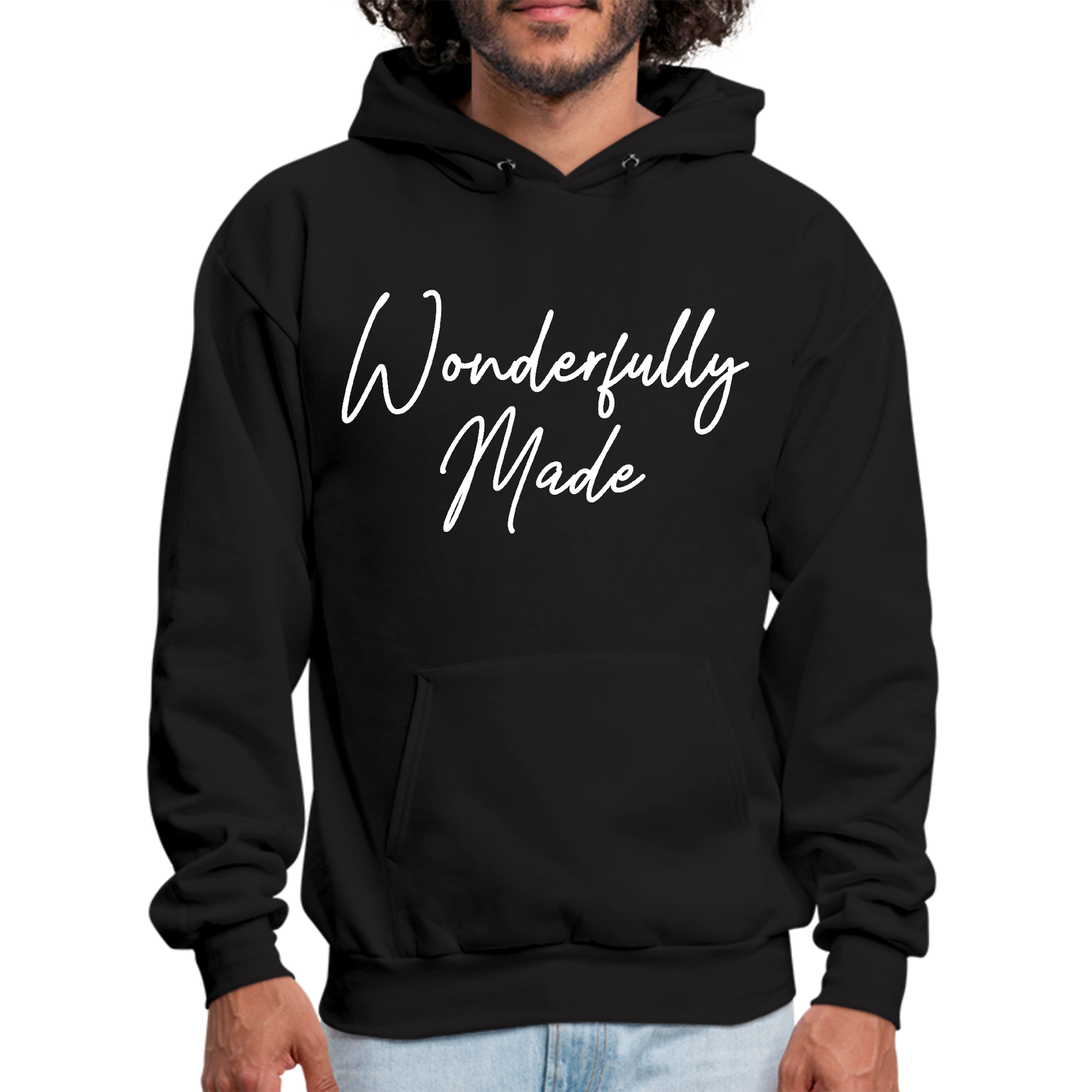 Men's Graphic Hoodie - Wonderfully Made