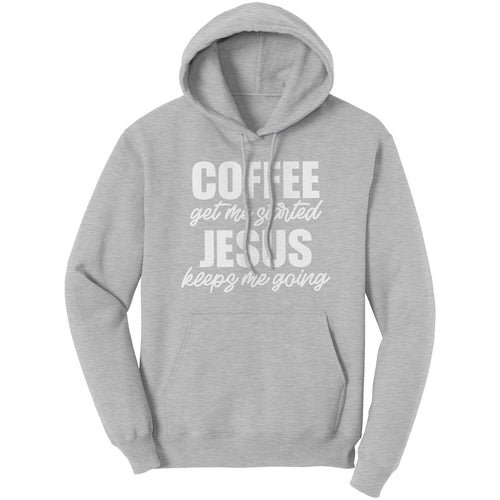 Graphic Hoodie Sweatshirt - Jesus Keeps Me Going Hooded Shirt