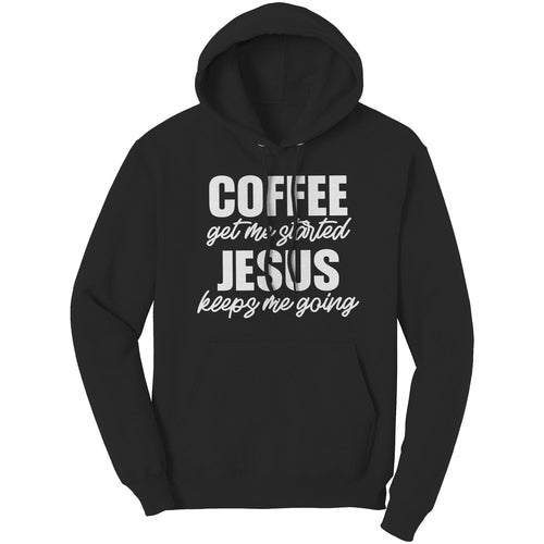 Graphic Hoodie Sweatshirt - Jesus Keeps Me Going Hooded Shirt