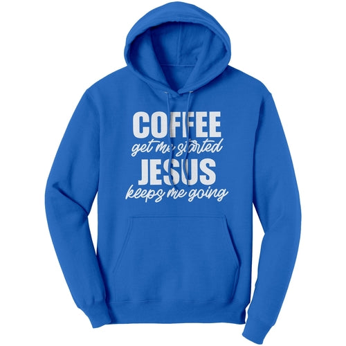 Graphic Hoodie Sweatshirt - Jesus Keeps Me Going Hooded Shirt