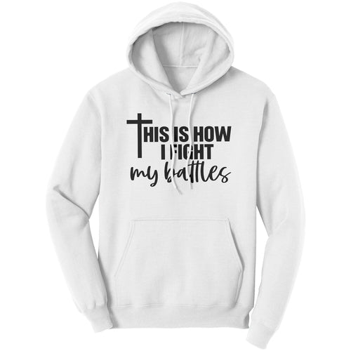 Men's Graphic Sweatshirt - This Is How I Fight - Hooded Shirt