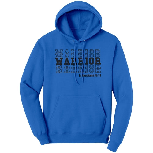 Graphic Hoodie Sweatshirt - Warrior Hooded Shirt