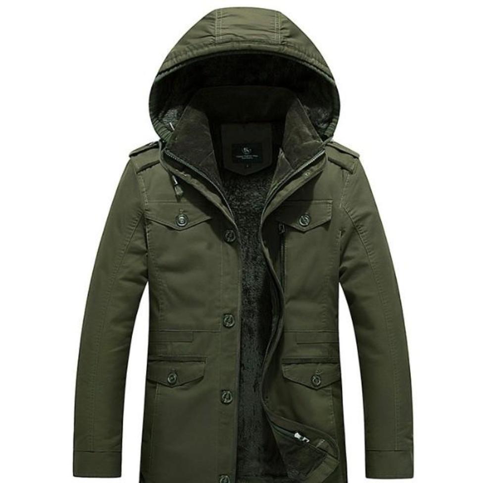 Men's Hooded Military Style Coat