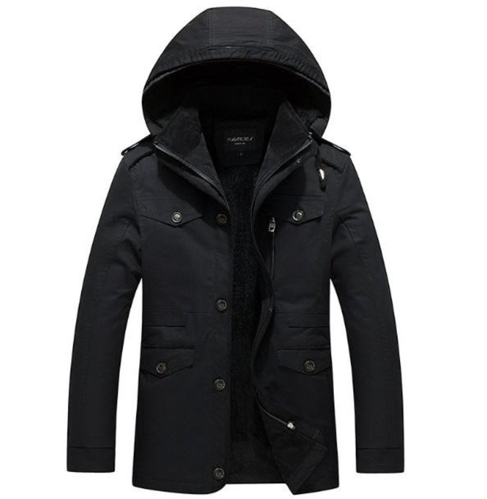 Men's Hooded Military Style Coat