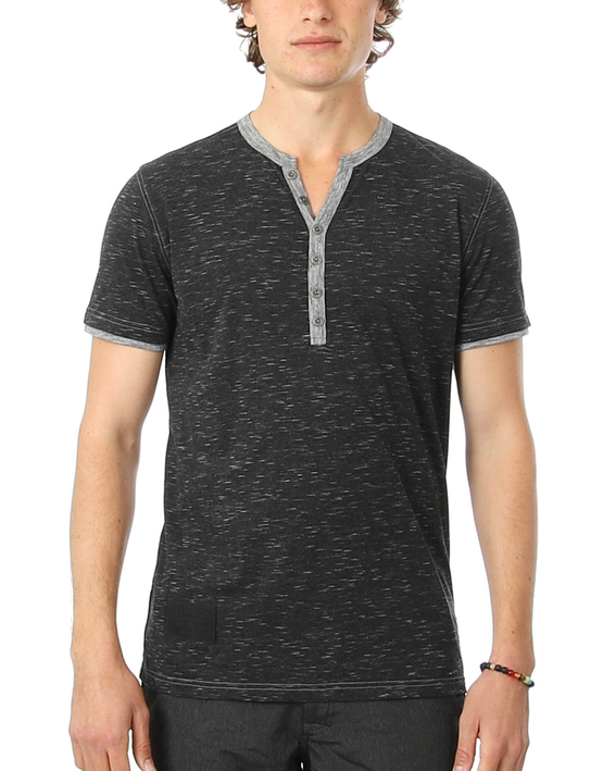 Men's Henley T-Shirts — Short Sleeve Contrast Active Wear