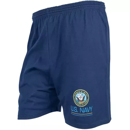 Men's Navy Running Short - U.S. Navy Logo Small